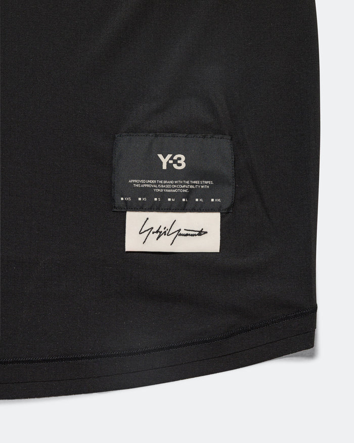 Mens Y-3 Running Short Sleeve Tee - Black
