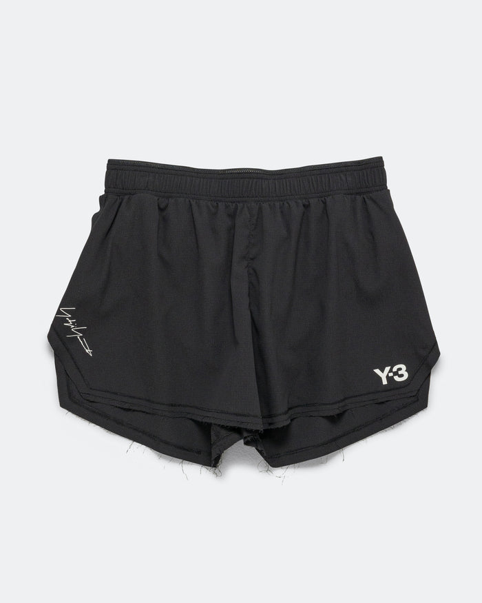 Mens Y-3 Running Shorts - Black