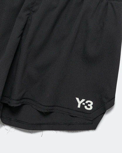 Mens Y-3 Running Shorts - Black