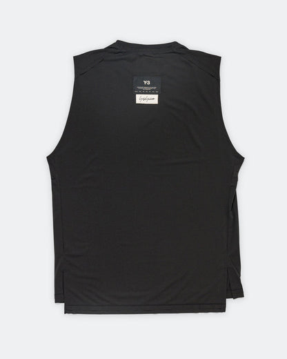 Mens Y-3 Running Tank Top - Black