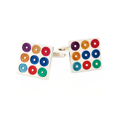 Multi Coloured Cufflinks