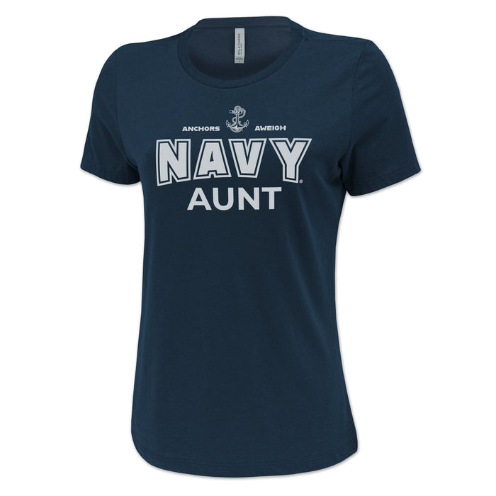 Navy Aunt Ladies T-Shirt (Navy)
