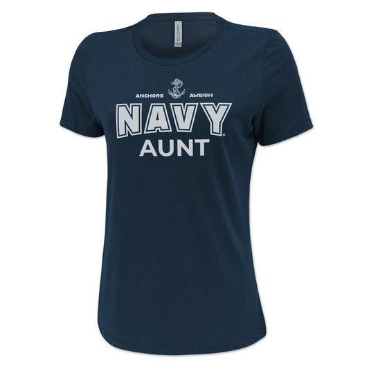 Navy Aunt Ladies T-Shirt (Navy)