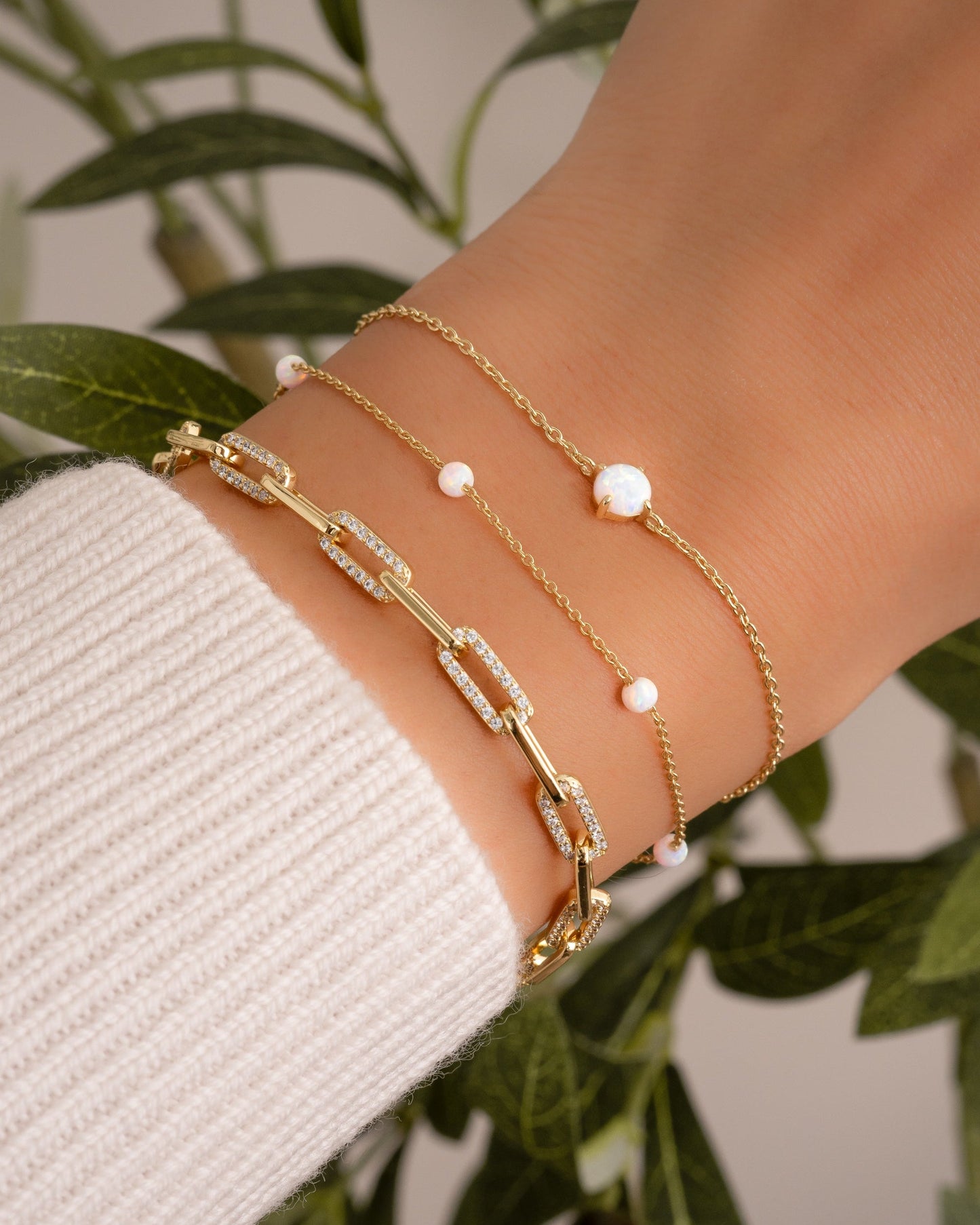 Solitaire Opal Bracelet