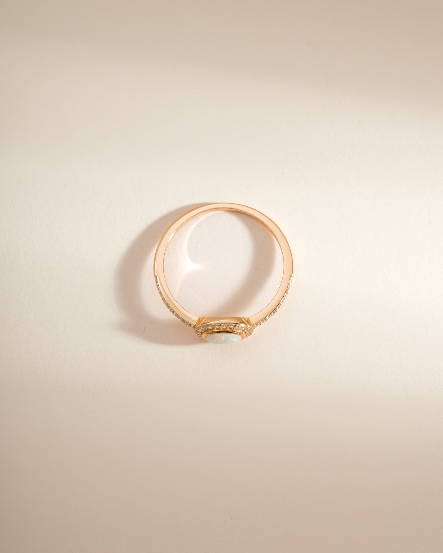 Opal Halo Ring