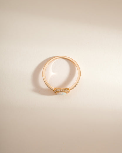 Opal Halo Ring
