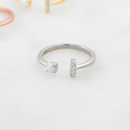 Open Cuff Opal Ring