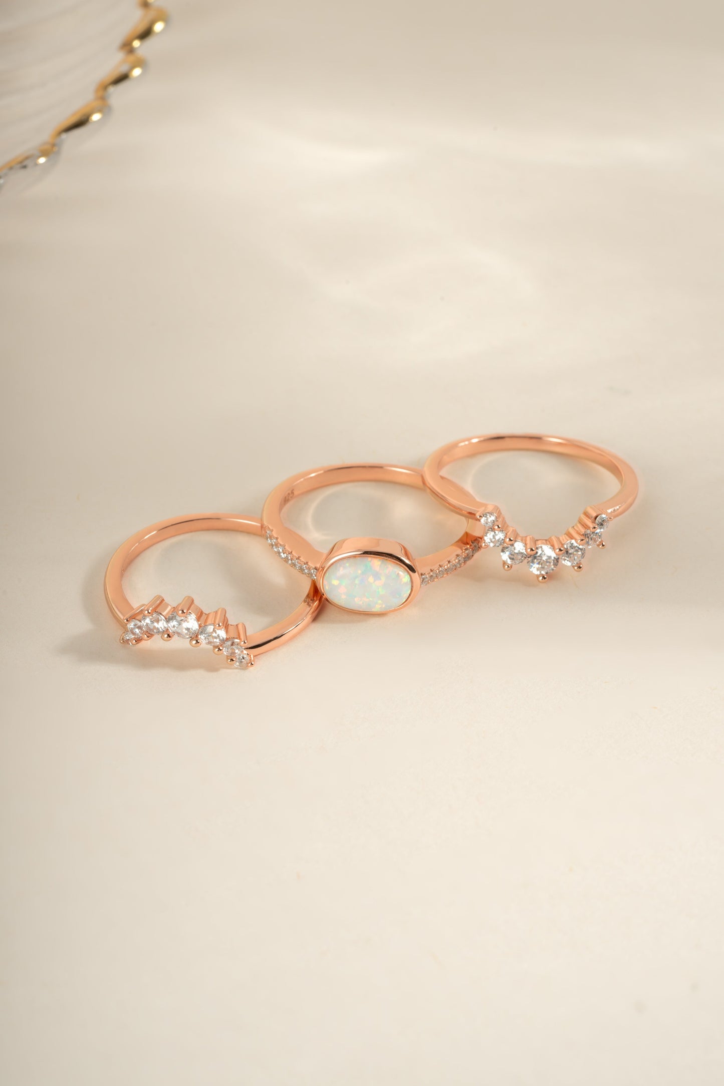 3 Set Opal Ring