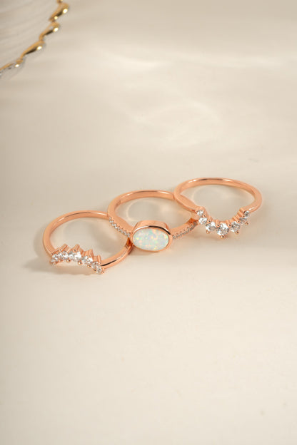3 Set Opal Ring