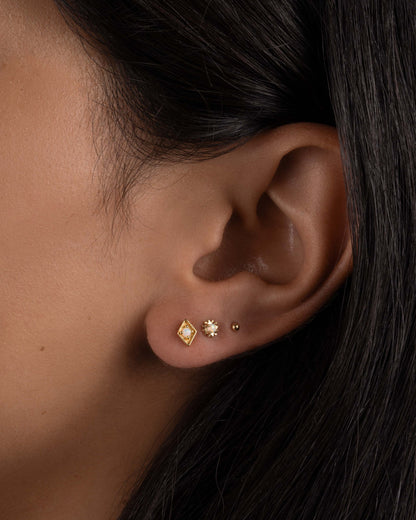 Opal Tiny Sunburst Studs