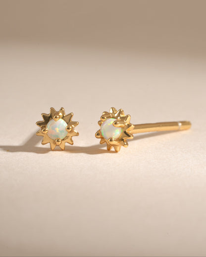 Opal Tiny Sunburst Studs