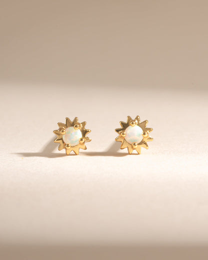 Opal Tiny Sunburst Studs