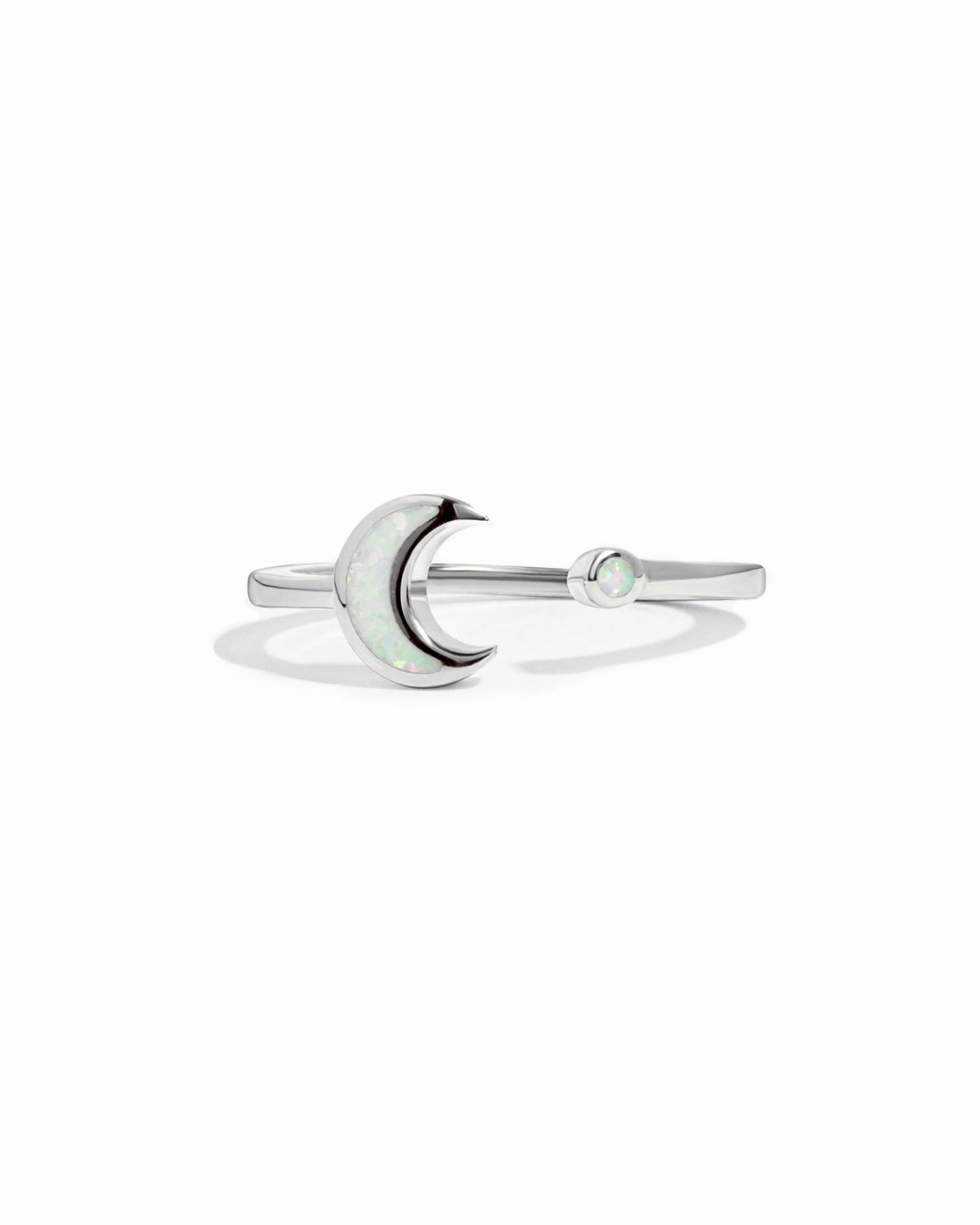 Opal Moon Ring