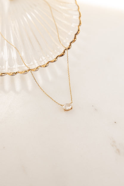 Oval Pendant Necklace