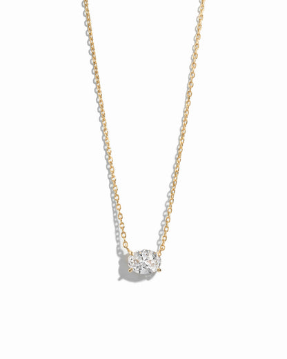 Oval Pendant Necklace