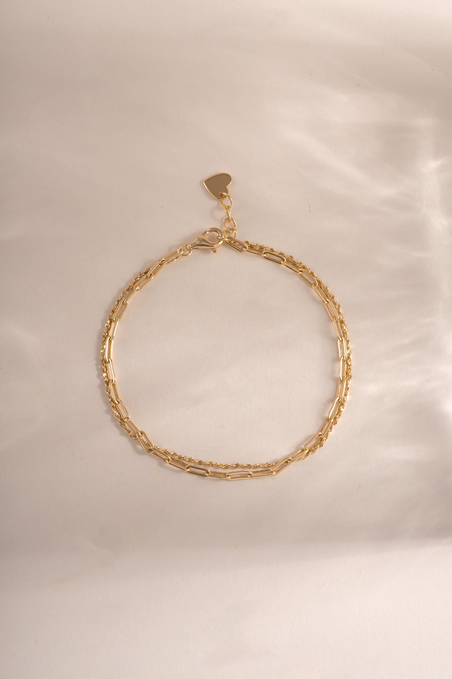 Paperclip & Chain Bracelet Set