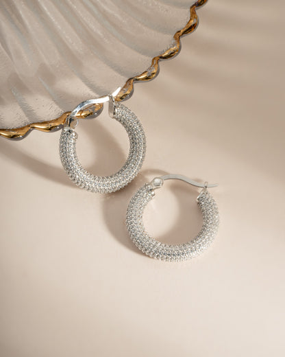 Pavé Tube Hoops