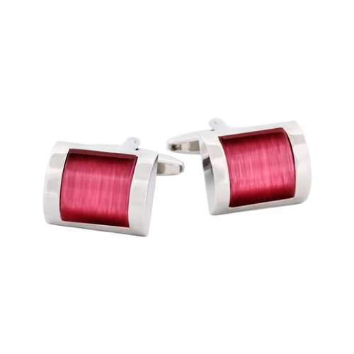 Pink cat's eye Cufflinks