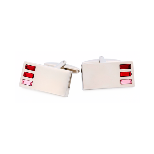 Pink Crystal Cufflinks
