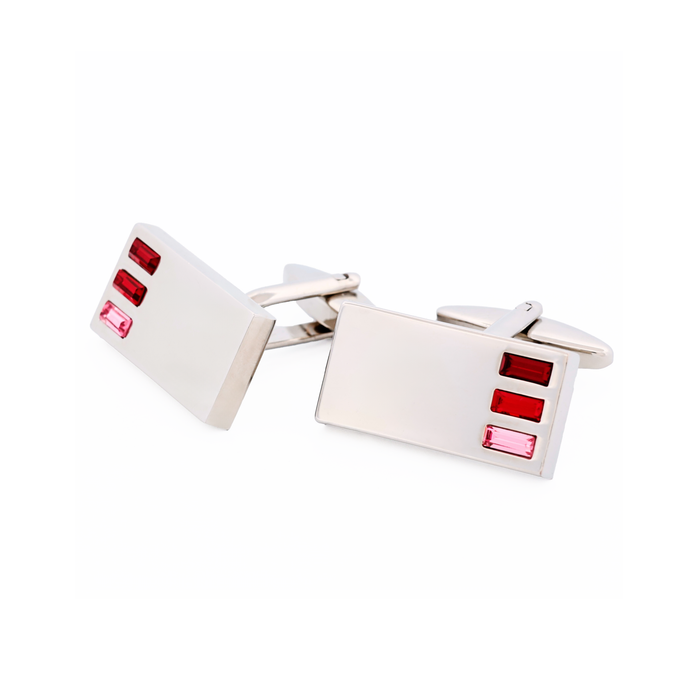 Pink Crystal Cufflinks