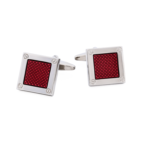 Pink enamel Cufflinks