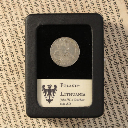 Poland, King John III Sobieski, Silver 6 Groschens - 1682 CE - Polish-Lithuania