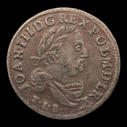 Poland, King John III Sobieski, Silver 6 Groschens - 1683 CE - Polish-Lithuania