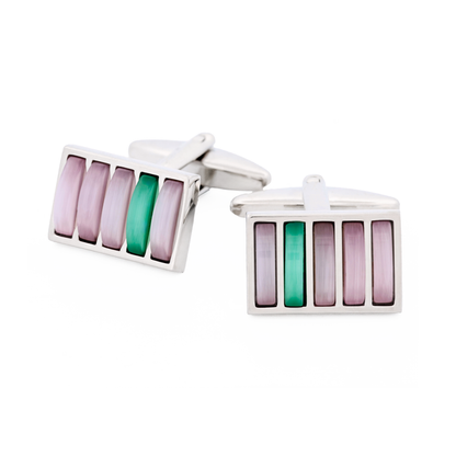 Purple Green Cufflinks