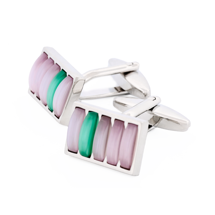 Purple Green Cufflinks