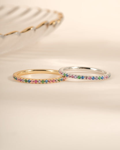 Rainbow Eternity Ring