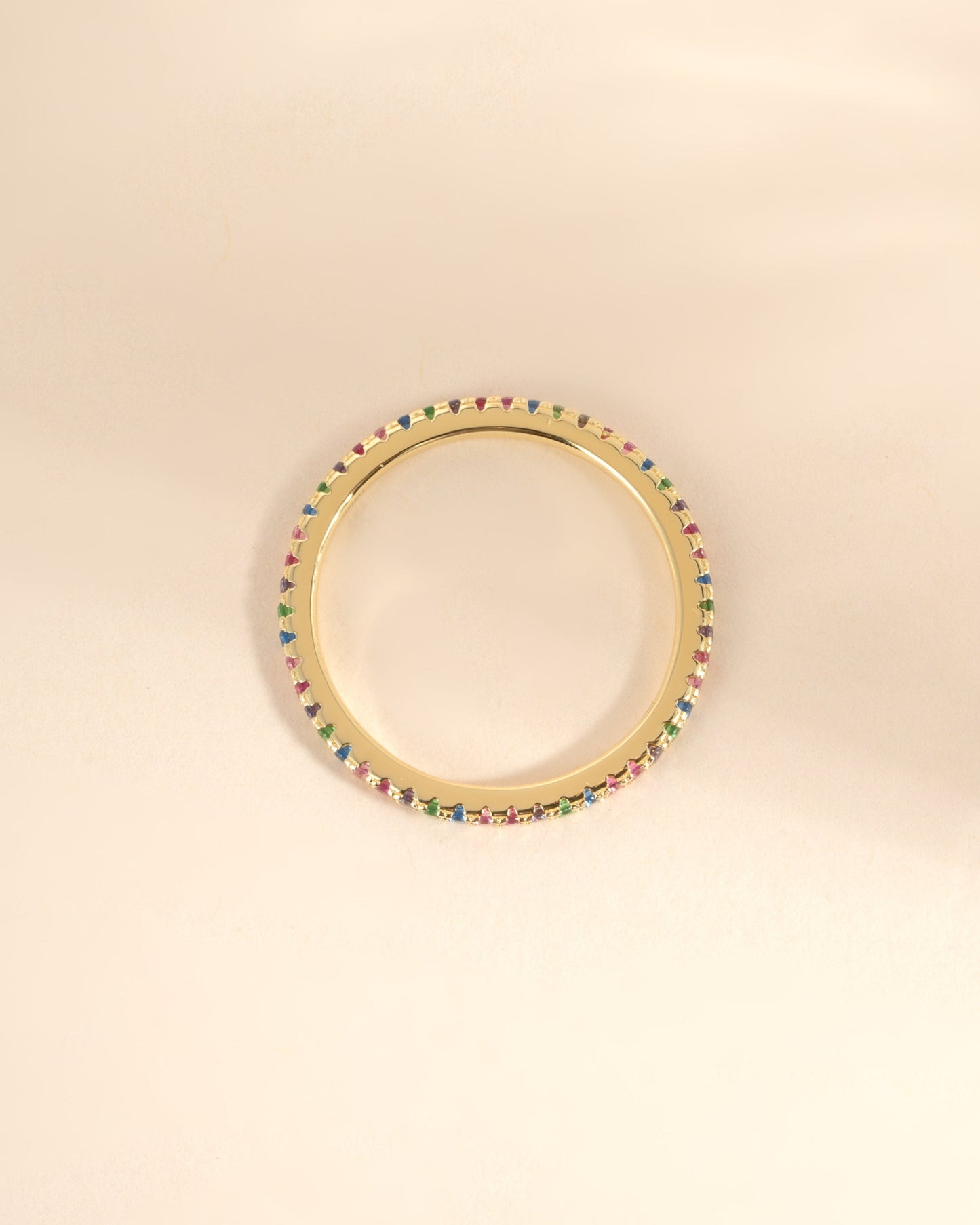 Rainbow Eternity Ring