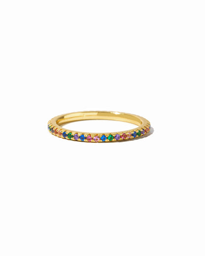 Rainbow Eternity Ring