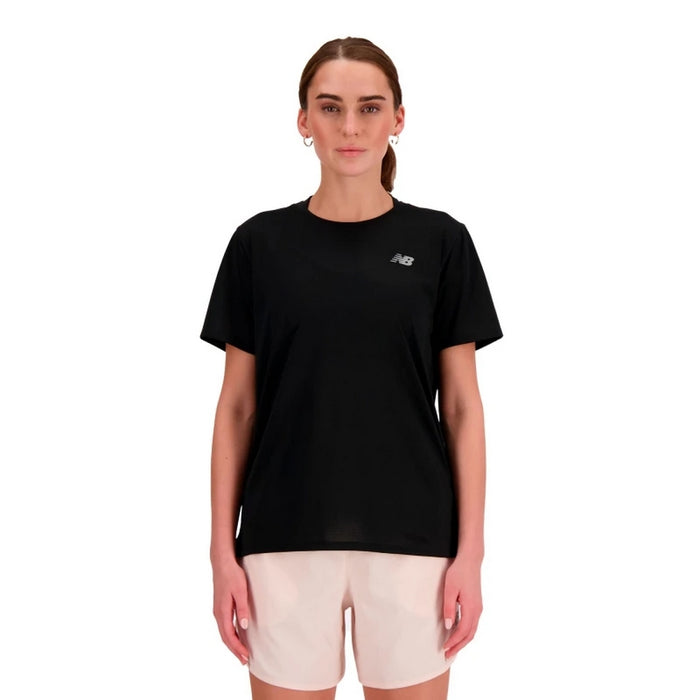 Remera New Balance Wt41222Bk - Sport Essentials T-Shirt De Mujer