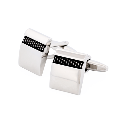 Rhodium Grey Cufflinks