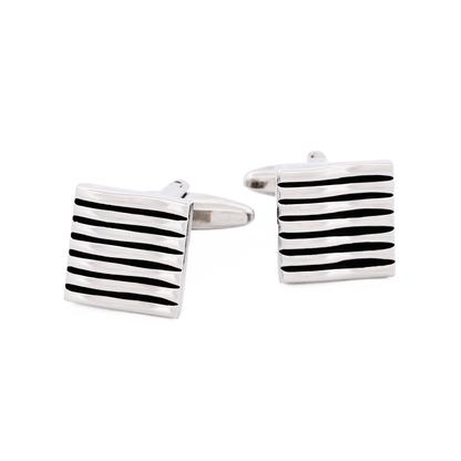 Rhodium Plated Cufflinks
