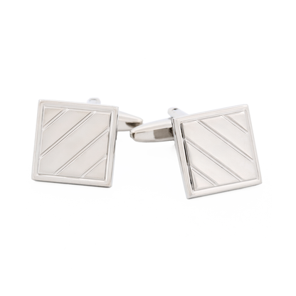 Rhodium Plated Cufflinks