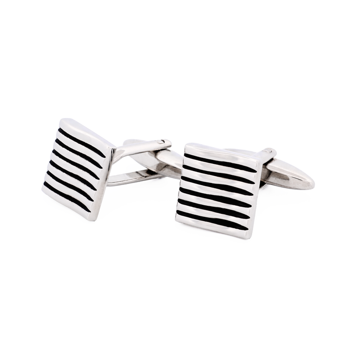 Rhodium Plated Cufflinks