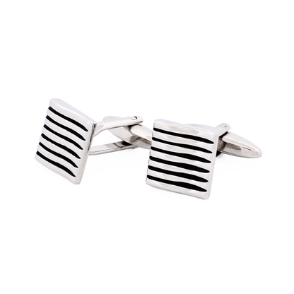 Rhodium Plated Cufflinks