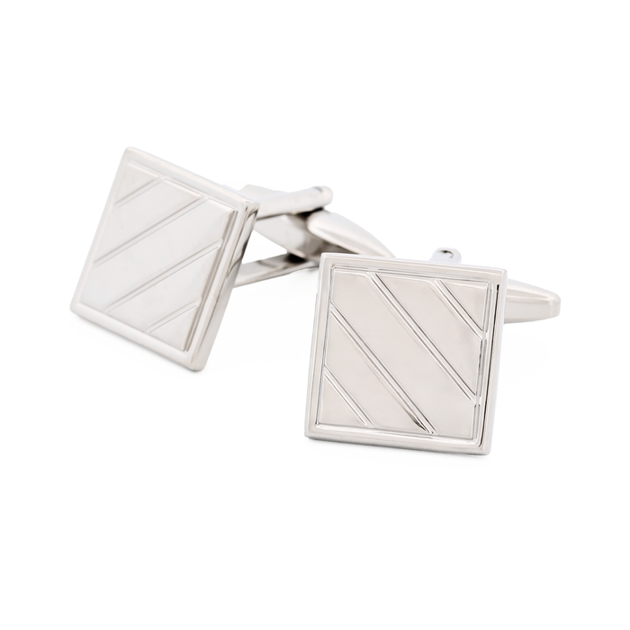 Rhodium Plated Cufflinks