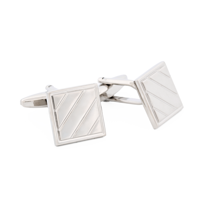 Rhodium Plated Cufflinks