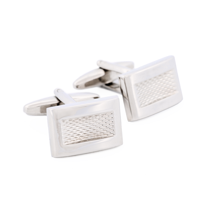 Rhodium Plated Cufflinks