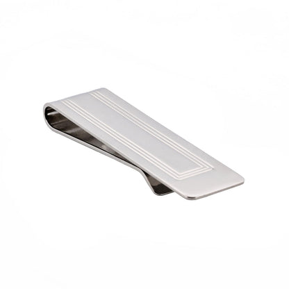 Rhodium Plated Money Clip