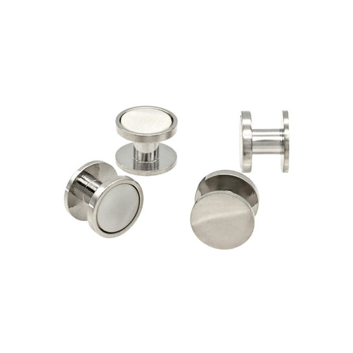 Rhod/White Rnd Screw(Set of 4)