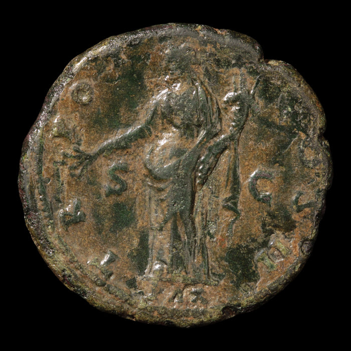 Rome, Emperor Antoninus Pius, Bronze As, Pax Reverse - 139 CE - Roman Empire