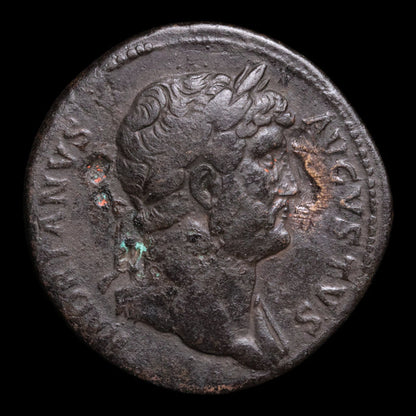 Rome, Emperor Hadrian, AE Sestertius, Diana (Goddess of the Hunt) - 124 to 125 CE - Roman Empire