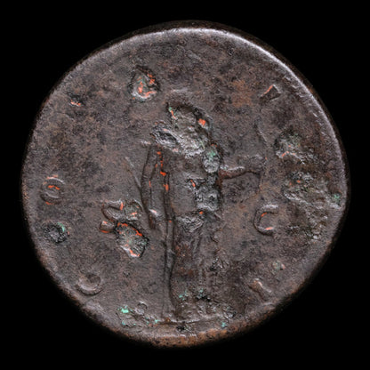 Rome, Emperor Hadrian, AE Sestertius, Diana (Goddess of the Hunt) - 124 to 125 CE - Roman Empire