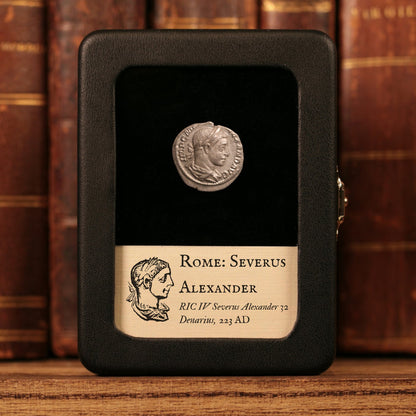 Rome, Emperor Severus Alexander, AR Denarius, Salus (Goddess of Safety) - 223 CE - Roman Empire