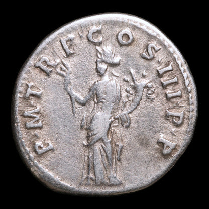 Rome, Emperor Trajan, AR Denarius, Pax (Goddess of Peace) - 100 CE - Roman Empire