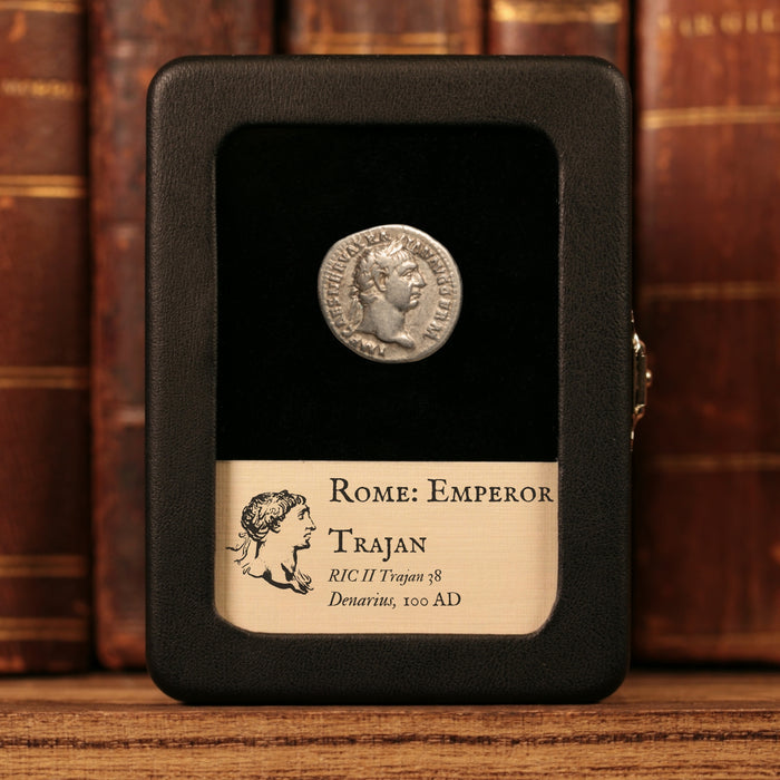 Rome, Emperor Trajan, AR Denarius, Pax (Goddess of Peace) - 100 CE - Roman Empire