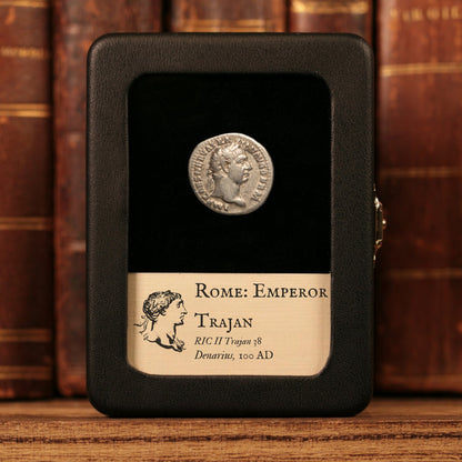 Rome, Emperor Trajan, AR Denarius, Pax (Goddess of Peace) - 100 CE - Roman Empire